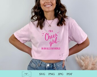 Cheer svg png, Cheer Barb, Barb girl, Come on lets go party, Cheerleading svg, Cheer squad svg, Cheer life svg, Cheer shirt svg