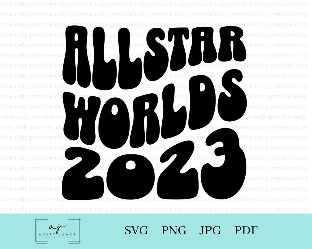 All Star Worlds Cheer Svg Png Cheerleading Svg Cheer Etsy