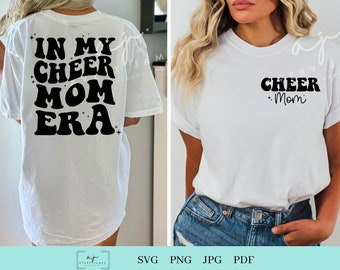 Cheer Mom Era SVG PNG, Cheerleading Design (Digital Download)