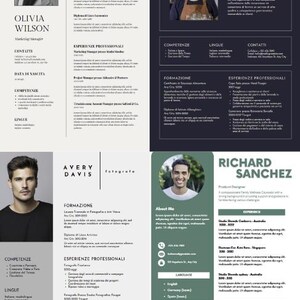 CURRICULUM vitae - modello già PRONTO solo da MODIFICARE con le proprio informazioni
