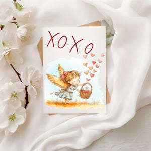 Cartes chérir la Saint-Valentin, cartes de voeux faites à la main