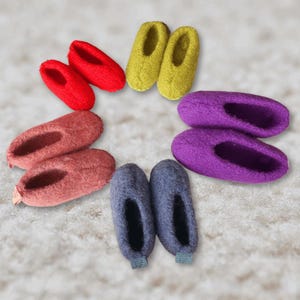 Handmade Wool Felt Slippers for Kids | Unisex Cozy Slippers | Eco-Friendly Children’s House Shoes