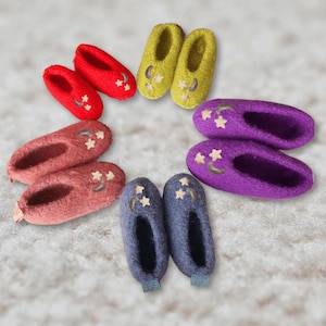 Kids Felt Slippers | Unisex Wool Slippers for Children | Handmade Eco-Friendly House Shoes
