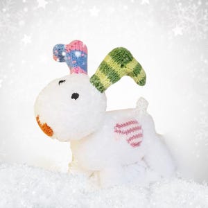 Raymond Briggs Handmade Snowman and The Snow Dog soft Toys