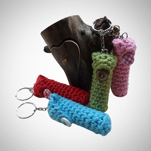 Lip Balm Holder Keyring, Stick Lip Balm Holder for Keys