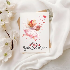 You and Me Valentines, Greeting handmade Cards
