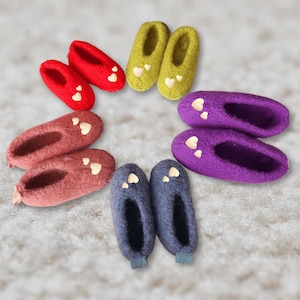 Children’s Felt Slippers | Gender Neutral Wool Home Shoes | Soft & Warm Handmade Kids Slippers