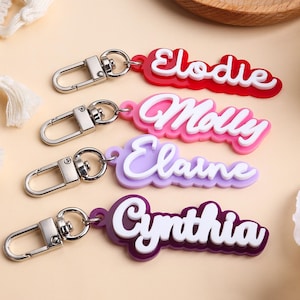 Personalized Backpack Name tags,Acrylic Keychain,Diaper Bag Tag,Custom Name Keychains, Backpack Name Tag,Kids Tag, Acrylic Name Tag,Name Tag