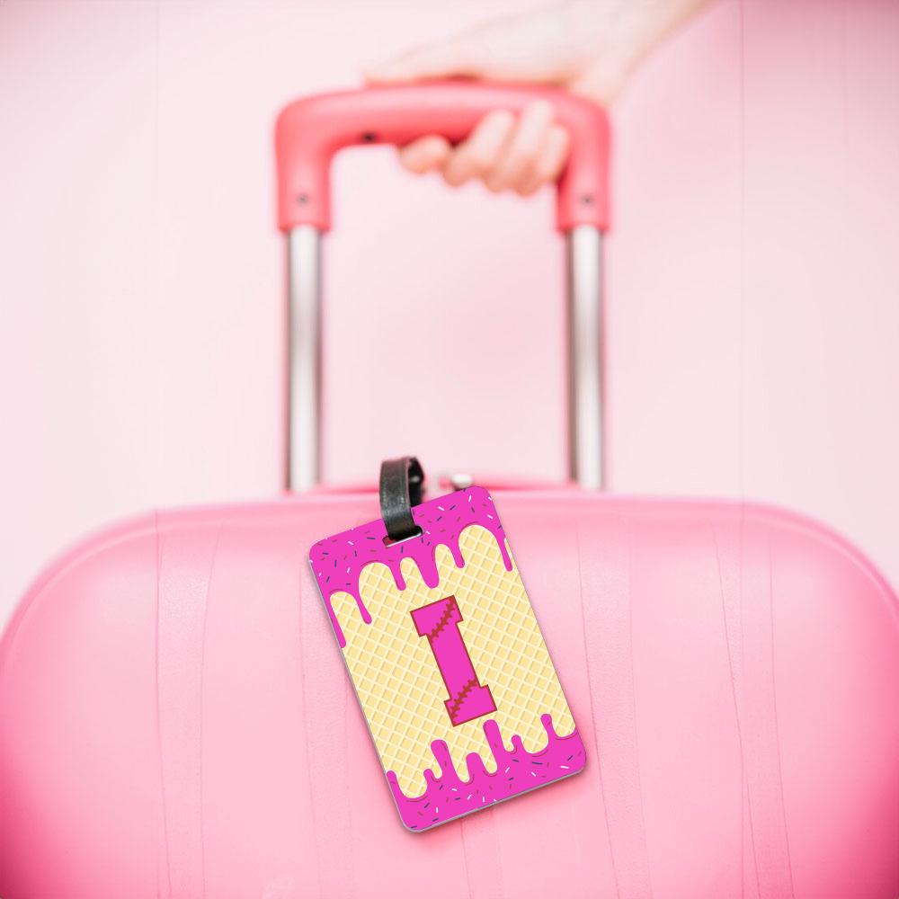 Personalised Melting Ice Cream Traveling Luggage Tag Custom
