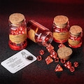 Dice Set Potion Of Healing Dice Complete Set Health Potion Dice Potion Glass Tube Flask Glow Dice Set Polyhedral Dice, Red Dice Magical Dice product logo
