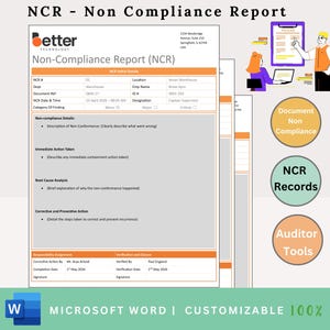 NCR - Non Compliance Report - NCR Report - Non Compliance Report Form ...