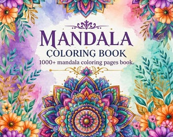 1000+ Adult Mandala Coloring Book coloring book Printable Coloring Pages Adult Mandala Coloring Pages Stress Relief Coloring Pages
