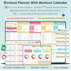 träningsplanerare - mall för träningsblad - träningsplanerare och tracker - mall för träningsplanerare - träningskalender - Träning
