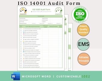 Audit ISO 14001 - audit del sistema di gestione ambientale - checklist di audit ISO 14001 - audit SGA - audit di conformità ISO 14001 - audit ISO
