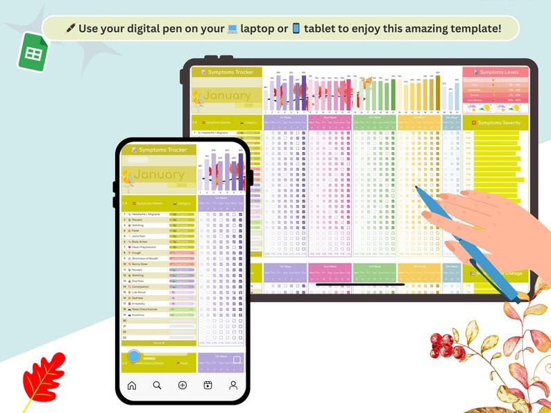 symptom tracker journal - adhd symptom tracker - chronic illness tracker - Symptoms tracker - symptom tracker monthly - symptom tracker google sheets - medical symptom tracker - symptom tracker printable - chronic illness - Symptom Tracker - symptom journal - symptom checklist - chronic pain tracker - medication tracker - fibromyalgia tracker - Daily health log - health tracker cute - health mental - medicine tracker - health tracker - medical tracker
