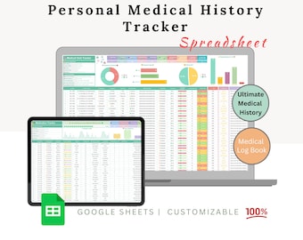 Personlig medicinsk historikspårare - Personlig medicinspårare - Läkarregister - Personlig hälsa - Medicinlogg - Medicinspårare