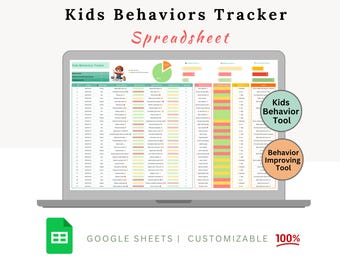 Kids Behavior Tracker - Kids Behavior Chart - Behavior Management - Behavior Analysis - Good Behavior Kids - Behavior Chart For Kids