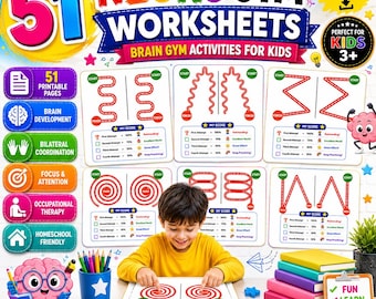 Gehirn Gym Aktivitäten Neuro-Spiele für Kinder Gehirntraining Gehirn Aktivitäten druckbare Gehirnspiel Gehirnspiele Kinder druckbare Gehirnspiele