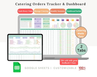 Catering Spreadsheet - catering - catering planner - catering template - catering business - event planner - catering bundle - food business