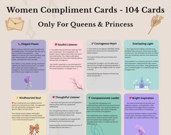 compliment cards - affirmation cards - encouragement cards - affirmation cards - positive affirmation - friendship cards - gifts for women
