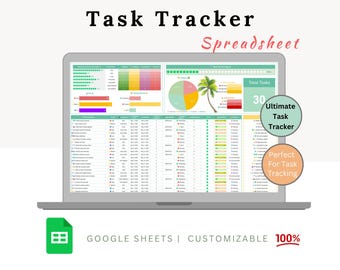Task Tracker - Task Management - Work Tracker - Task Manager - Task Track - Task Tracker Google Sheet - Work Task Tracker - Task Tracking