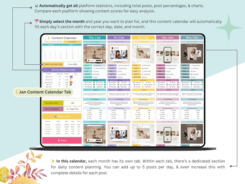Content Calendar - content calendar spreadsheet - social media content calendar - social media calendar - social media content planner - content tracker  - social media tracker - social media manager - social media - social media content - content organizer - social media planner - content creator - social media posts - social media plan - content planner - social media kit - media kit - content planner canva - content planner template - content calendar planners - notion content calendar