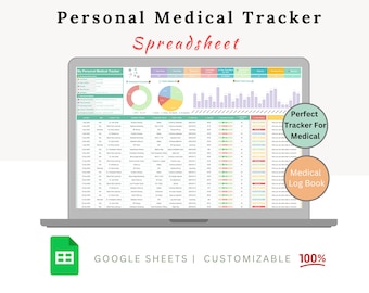 Personal Medical Tracker - Medical Tracker - Medication Tracker - Health Record - Medical History - Medical Billing - Medical Expenses