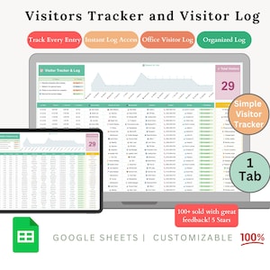 Visitor Tracker Google Sheet: Automated Business Visit Log Template
