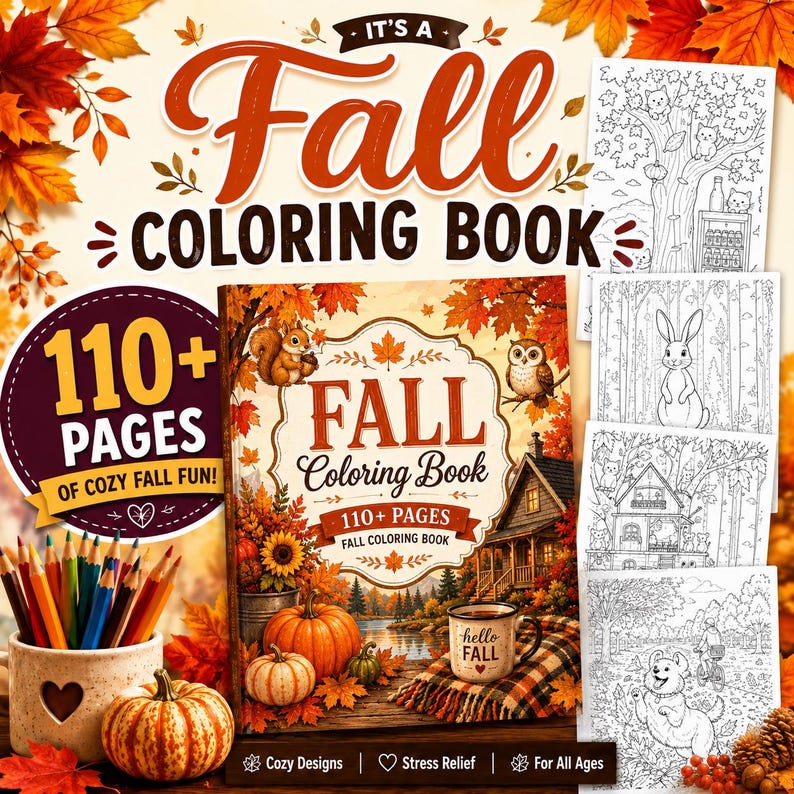 Fall Coloring Pages, Fall Coloring Book autumn coloring book, fall coloring book autumn coloring page adult coloring pages coloring pages fall coloring book autumn coloring page fall coloring kids autumn coloring kids fall coloring fall activities fall coloring page digital coloring cozy coloring coloring book pdf kawaii coloring book adult coloring book cozy coloring book