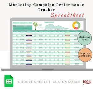 Marketing Campaign Tracker | Marketing Tracker | Marketing Campaign Planner | Marketing Strategy | Marketing Plan | Digital Marketing