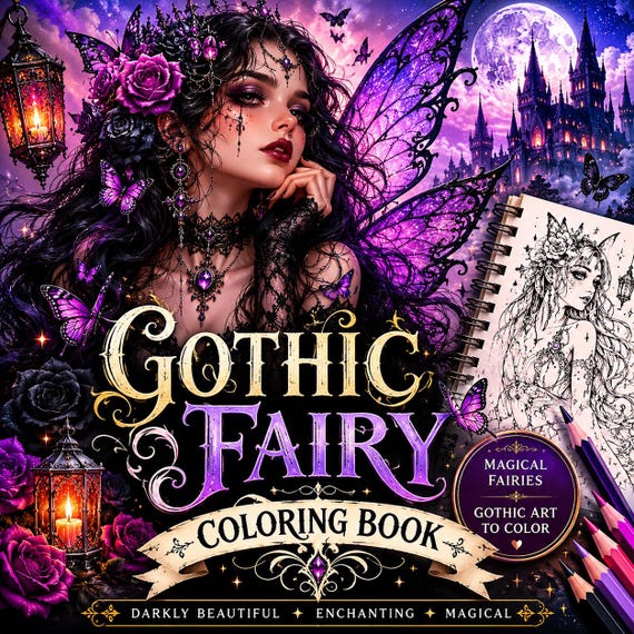 120+ Gothic coloring book - gothic colouring - adult coloring pages - gothic coloring - Fantasy Coloring Sheets, digital coloring png,