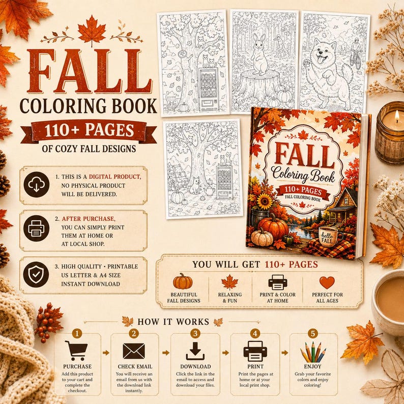 Fall Coloring Pages, Fall Coloring Book autumn coloring book, fall coloring book autumn coloring page adult coloring pages coloring pages fall coloring book autumn coloring page fall coloring kids autumn coloring kids fall coloring fall activities fall coloring page digital coloring cozy coloring coloring book pdf kawaii coloring book adult coloring book cozy coloring book