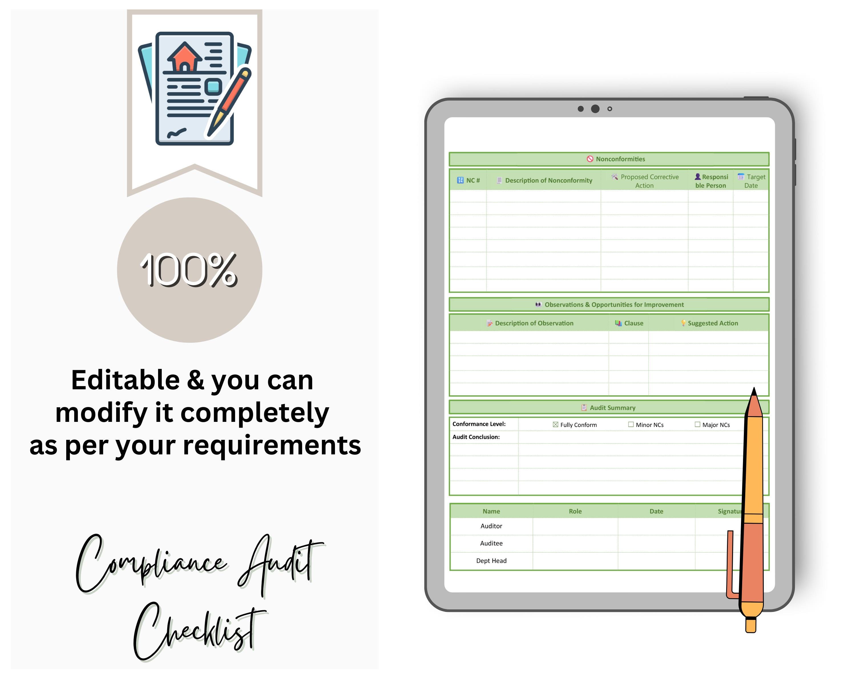 Compliance Audit Checklist - Compliance Audit Template - HR Compliance ...
