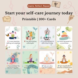 Self care affirmation for women - self care affirmation - women affirmation cards - anxiety affirmation cards - stress affirmation cards