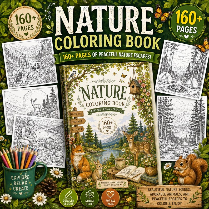 160+ Nature coloring book nature coloring pages adult coloring stress relief color nature coloring mindfulness coloring coloring sheets relaxing coloring nature coloring page adult coloring pages adult coloring book coloring pages  mandala coloring forest coloring page coloring books mindful coloring pdf coloring book kawaii coloring kids coloring pages coloring page
