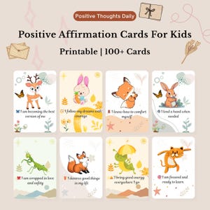 kids affirmation cards - children affirmation cards - daily affirmation for kids - affirmation for kids - positive affirmation cards