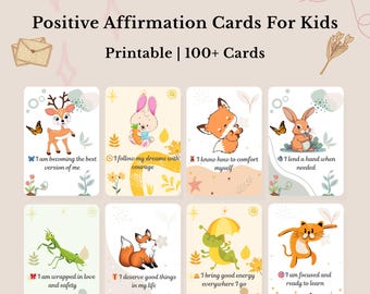 Affirmationskarten für Kinder - Affirmation für Kinder - tägliche Affirmation für Kinder - positive Affirmation für Kinder