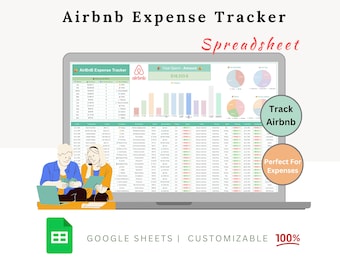 Airbnb Expense Tracker - Air bnb Expense - Airbnb Spreadsheet - Airbnb Rental Tracker - Airbnb Income and Expenses - Airbnb Tracker - Airbnb