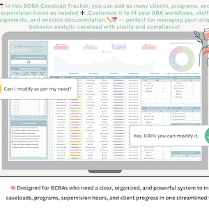 BCBA Caseload Tracker - Caseload Tracker - Bcba Caseload - Caseload ...