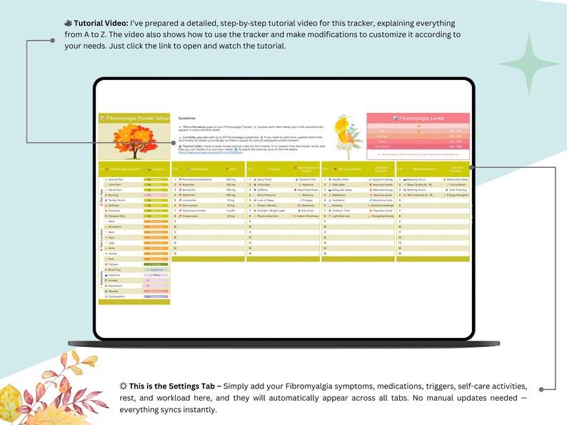 Fibromyalgia Planner - symptom tracker - Fibromyalgia tracker - Fibromyalgia - chronic illness - chronic pain - chronic pain tracker - fibro - chronic illness log - medicine tracker - Trigger tracker - headache tracker - medicine organizer - medication tracker - daily mood tracker - mood tracker - pain tracker - fibromyalgia pain - fibromyalgia warrior - fibromyalgia awareness - fibromyalgia gift - fibromyalgia diary - chronic illness log - Trigger tracker - medicine tracker - symptoms tracker