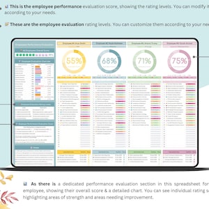 Performance Evaluation Spreadsheet - performance review template - performance review - employee recognition - performance tracker - HR- employee of the month- employee review form - employee appreciation - employee performance - employee review - employee review form - human resources - hr templates - hr forms - employee award - employee management - hr template - hr spreadsheet - hr tracker - hr documents - hr template - hr management - hr template bundle - employee tracker