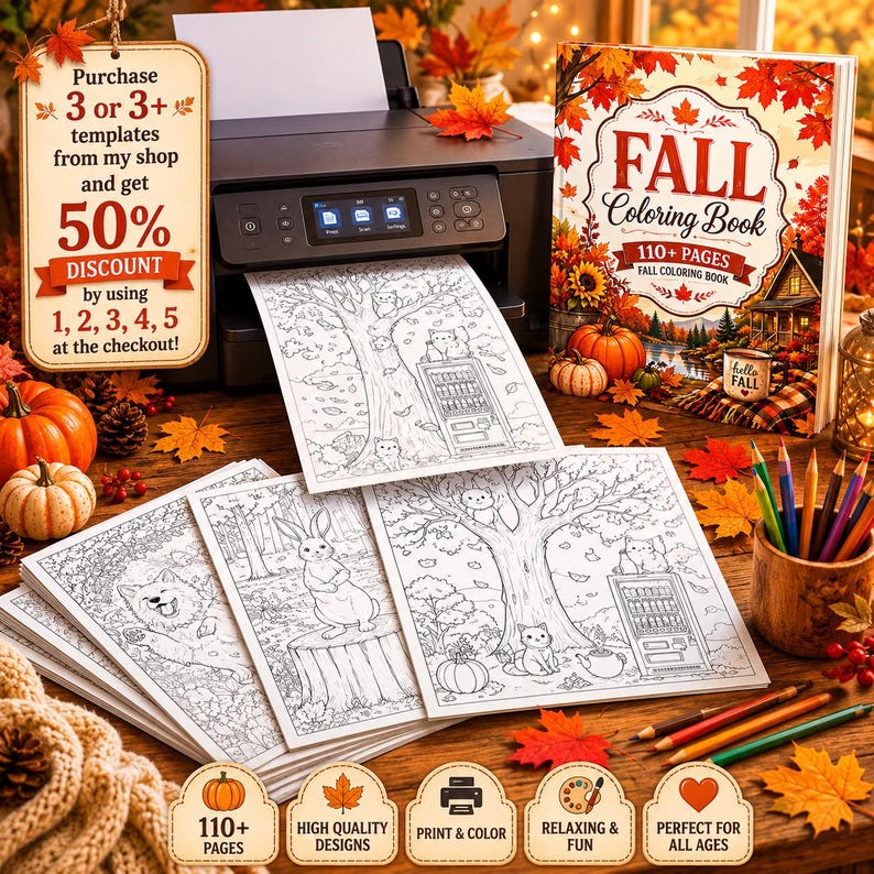 Fall Coloring Pages, Fall Coloring Book autumn coloring book, fall coloring book autumn coloring page adult coloring pages coloring pages fall coloring book autumn coloring page fall coloring kids autumn coloring kids fall coloring fall activities fall coloring page digital coloring cozy coloring coloring book pdf kawaii coloring book adult coloring book cozy coloring book