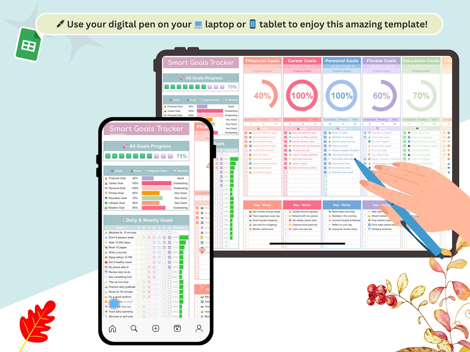 Smart Goal Tracker - Goals Planner - Goals Tracker - Goals Tracker ...