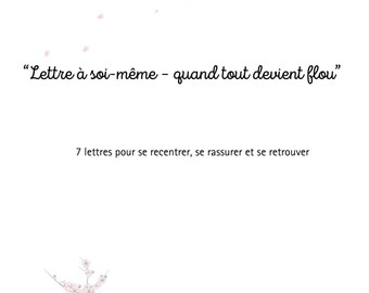 7 cartas para reencontrarte contigo mismo – PDF imprimible – desarrollo personal, autoconfianza, gentileza y reconexión interior