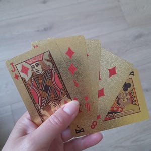 Goldene Spielkarten