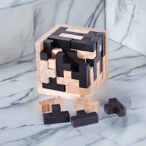 Creative Locking Wooden Puzzle - Unique Educational Toy and Brain Teaser
