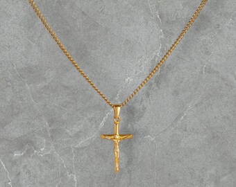 CROSS Pendant Necklace - Gold