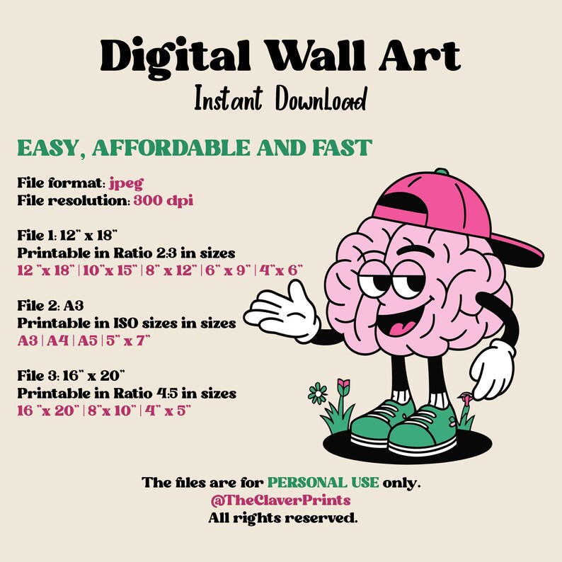 Impresión divertida de hamburguesas y papas fritas, cita gastronómica, decoración de restaurante (descarga digital) imagen 7