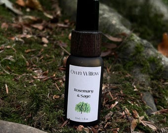 Energy Clearing Aromatherapy Mist: Rosemary, Sage, and Pine