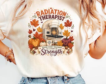 Radiation Therapy Fall Shirt, Fall Rad Therapy Tees, October Therapy Group Tees, Rad Tech Week, Gift for coworker